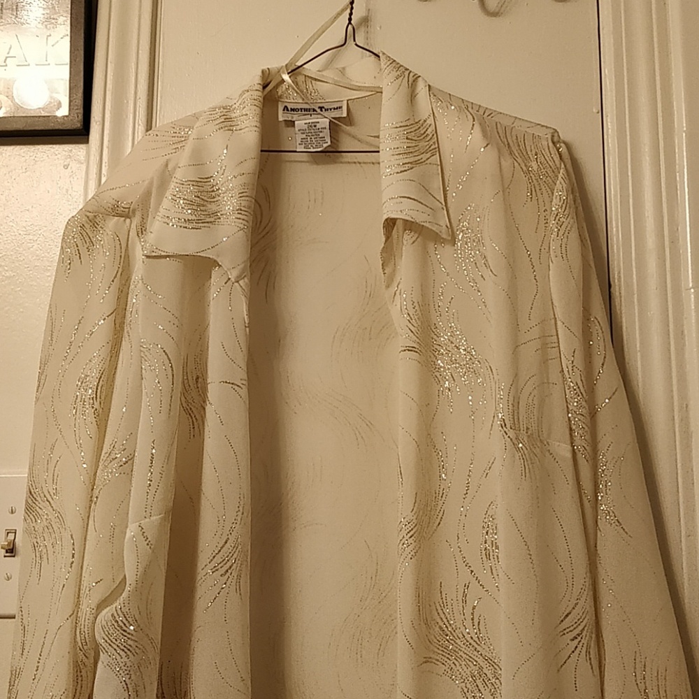 Very long sheer jacket